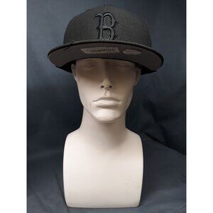 New Era 59Fifty Boston Red Sox Fitted Cap Black Size 7 5/8 NEW WITH TAGS!
